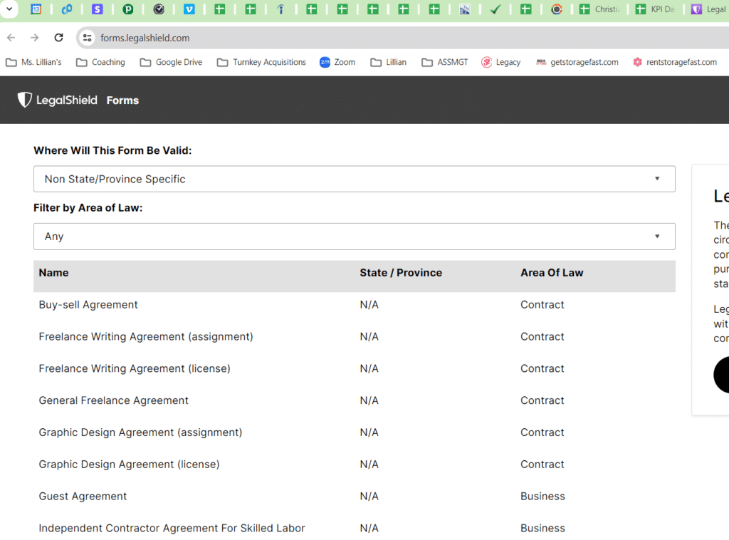 Legalshield contracts